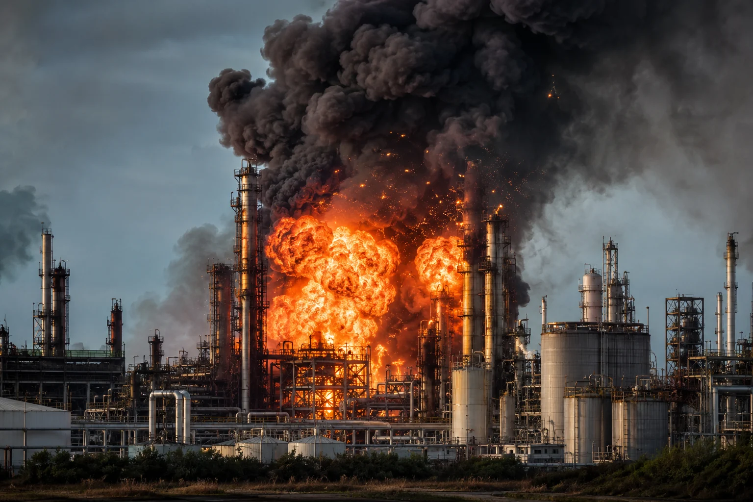 Explosión en Planta